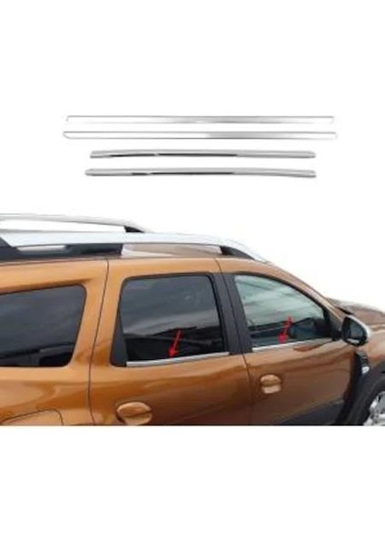 Dacia Duster 2018 Sonrası Krom Cam Çıtası 4 Parça