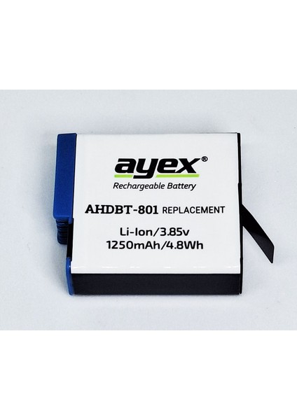 AHDBT-801 Batarya Gopro Hero 8, 7, 6, 5 Uyumlu fırsatları