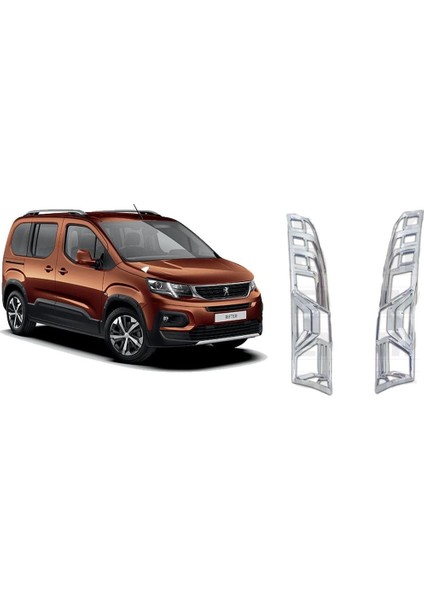Peugeot Rifter 2019- Krom Stop Çerçevesi