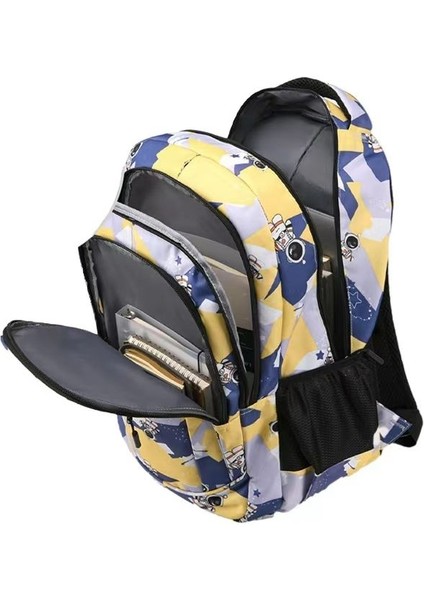 Büyük Kapasiteli Basit Rahat Baskı Öğrenci Okul Çantası (Yurt Dışından) fiyatları
