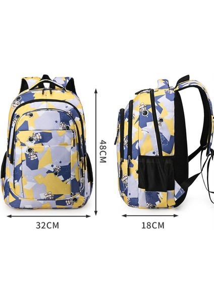 Büyük Kapasiteli Basit Rahat Baskı Öğrenci Okul Çantası (Yurt Dışından) indirimleri