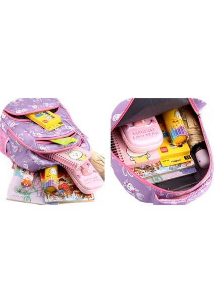 Su Geçirmez Büyük Kapasiteli Öğrenci Okul Çantası/kalem Çantası Iki Parçalı Takım (Yurt Dışından) fırsatları