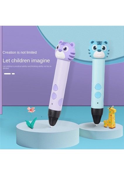 Çocuklar Için Pla Filamentli 3D Çizim Baskı Kalemi Noel Doğum Günü Hediyesi Pembe (Yurt Dışından) fiyatları