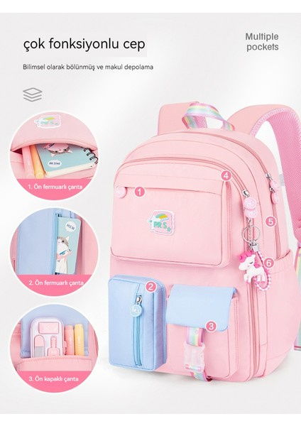 Su Geçirmez Büyük Kapasiteli Öğrenci Okul Çantası (Yurt Dışından) fırsatları