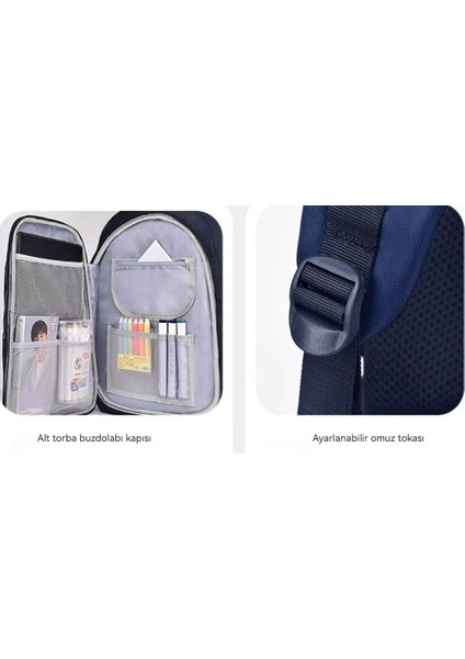 Buzdolabı Tipi Büyük Kapasiteli Öğrenci Okul Çantası (Yurt Dışından) modelleri