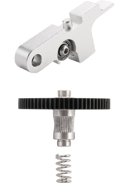 X1 Ekstruder Avara Kolu ve Dişlisi Için 66 Diş Ekstruder Besleyici Parçaları 1.75MM Gümüş Set (Yurt Dışından)