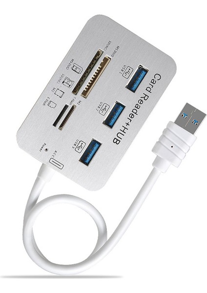USB Hub 3.0 USB Bölücü 3 Bağlantı Noktalı Genişletici Çoklu USB Genişletme Çoklu 3 0 Hub Sd Kart Okuyucu Pc Için Usb3.0 Genişletici (Yurt Dışından)