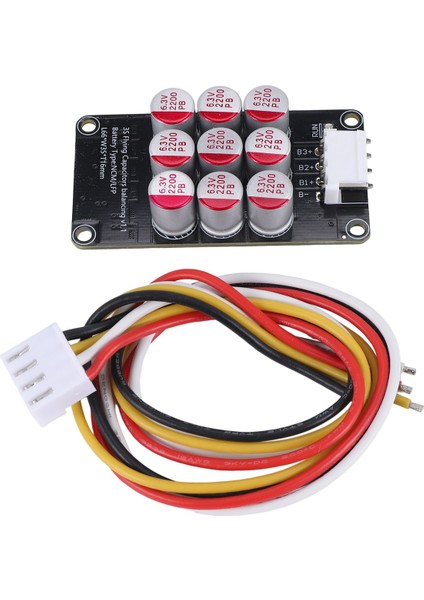 1 Adet 3 S Aktif Ekolayzır Dengeleyici Lifepo4/lipo/lto Pil Enerji Eşitleme Kapasitör Bms Kurulu (Yurt Dışından)