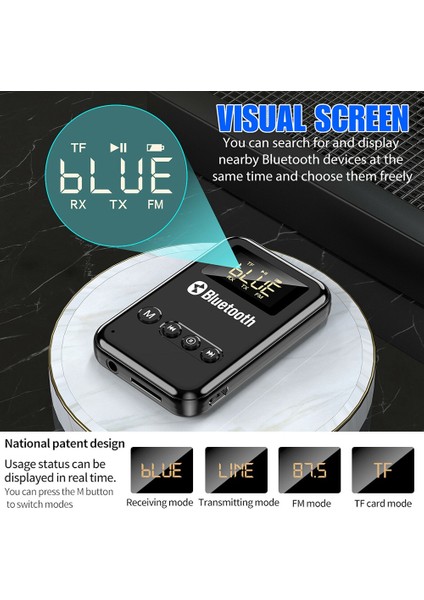 USB Bluetooth 5.0 Verici Alıcı 2in1 Kablosuz Ses 3.5mm Aux Araç Adaptörü Pc Tv Kulaklık Için (Yurt Dışından) fiyatları