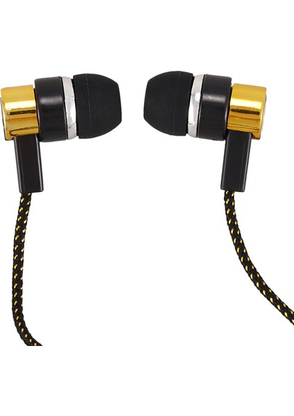 1.1m Yansıtıcı Fiber Bez Hattı Gürültü Yalıtımlı Stereo Kulak Içi Kulaklık Kulakiçi Kulaklıklar 3.5 mm Jack Standart Altın (Yurt Dışından) fiyatları