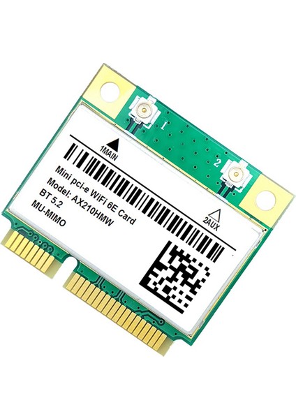 Wifi 6e AX210HMW Mini Pcı-E Wifi Kartı AX210 802.11AX/AC 2.4g/5g Bt5.2 Kablosuz Adaptör Oyun Dizüstü Bilgisayarı Için (Yurt Dışından)