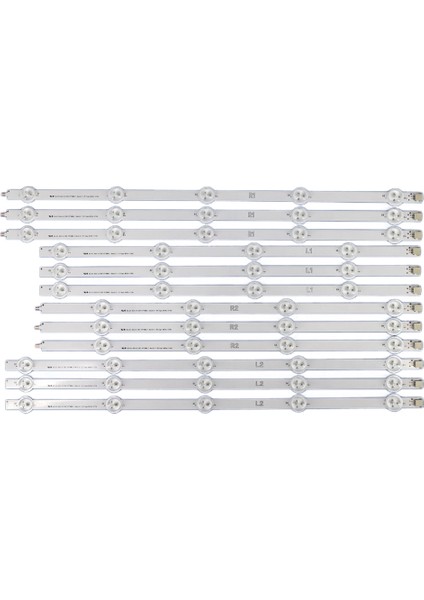 12 Adet LED Arka Işık Şeridi Lg 47LN 47LA620S 47LN5400 6916L-1174A 6916L-1175A 6916L-1176A 6916L-1177A (Yurt Dışından)