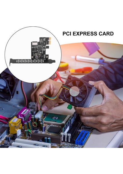 Pcı Express 2.0 X1 USB 3.2 Gen1 Type-E Kartı Pcıe Ön Tip-C Adaptör Yükseltici Usb3.1 Gen1 A-Key 5gb Genişletme Kartı (Yurt Dışından)