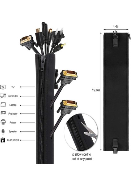 126 Adet Organizatör Kiti, 4 Kablo Kılıfı 10 Ofis Masası Elektroniği Için Yeniden Kullanılabilir Kordon Düzenleyici (Yurt Dışından) fiyatları