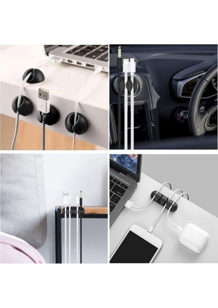 126 Adet Organizatör Kiti, 4 Kablo Kılıfı 10 Ofis Masası Elektroniği Için Yeniden Kullanılabilir Kordon Düzenleyici (Yurt Dışından) modelleri