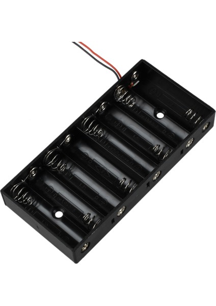 Yeni Plastik 8 x 1.5V Aa 2A Hücre Pil Tutucu Saklama Kutusu Kurşun Telli Standart 12V Kılıf (Yurt Dışından) fırsatları