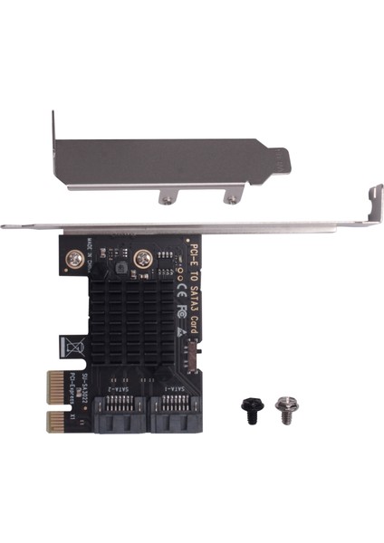 Pcıe - Sata 3.0 6g SSD Adaptörü Pcı-E Pcı Express X1 Denetleyici Genişletme Kartı Yükseltici Kart Madencilik Kartı (Yurt Dışından)
