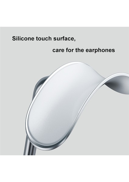 Silikon Braketli Max Masaüstü Ekran Rafı Için Çok Işlevli Kulaklık Tutucu Pad-Siyah (Yurt Dışından)