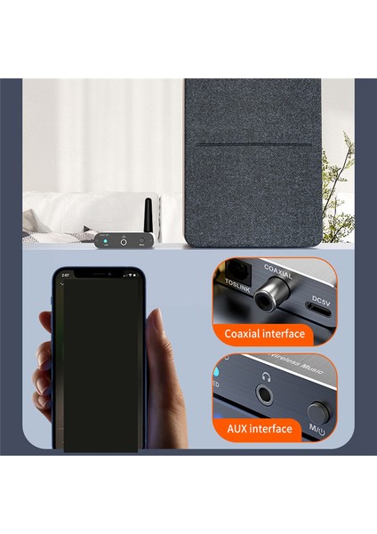 Csr Kablosuz Alıcı -Hd Bluetooth 5.2 Hifi Stereo Ses Adaptörü Desteği Amplifikatör Için Koaksiyel Fiber Optik (Yurt Dışından) fiyatları