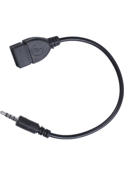 USB Jakı, Aux, Ses Verileri Için 3,5 mm Jak Şarj Kablosu Siyah (Yurt Dışından)