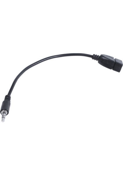 USB Jakı, Aux, Ses Verileri Için 3,5 mm Jak Şarj Kablosu Siyah (Yurt Dışından)