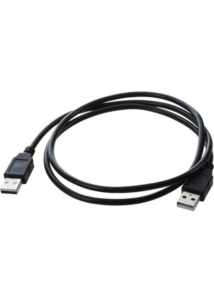 1 M Yüksek Hızlı USB 2.0 Korumalı A Erkek - Erkek Kablo Kurşunu Siyah (Yurt Dışından) fiyatları