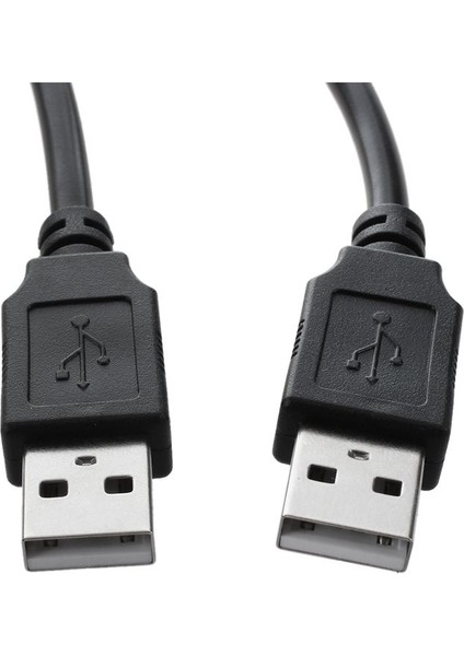 1 M Yüksek Hızlı USB 2.0 Korumalı A Erkek - Erkek Kablo Kurşunu Siyah (Yurt Dışından) modelleri