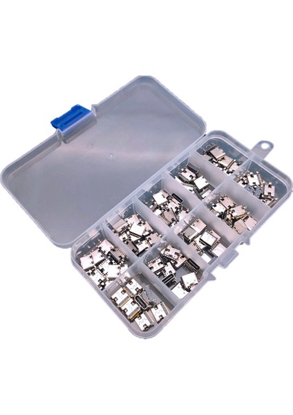 100 Adet/grup 10 Modelleri Type-C USB Şarj Yuvası Konnektörleri Mix 6pin ve 16PIN Telefon ve Dijital Ürün Tamir Takımları Için Kullanın (Yurt Dışından)