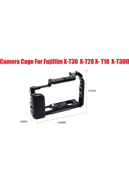 Alüminyum Kamera Kafesi X-T30 X-T20 X- T10 X-T30II Koruyucu Kafes Aksesuarları Hızlı Çıkarma Plakası (Yurt Dışından)