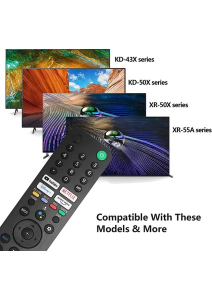 RMF-TX520U Tv Modelleri Için Sesli Uzaktan Kumanda -43X80J -43X85J -50X80J XR-50X90J XR-50X94J XR-55A80J (Yurt Dışından) modelleri