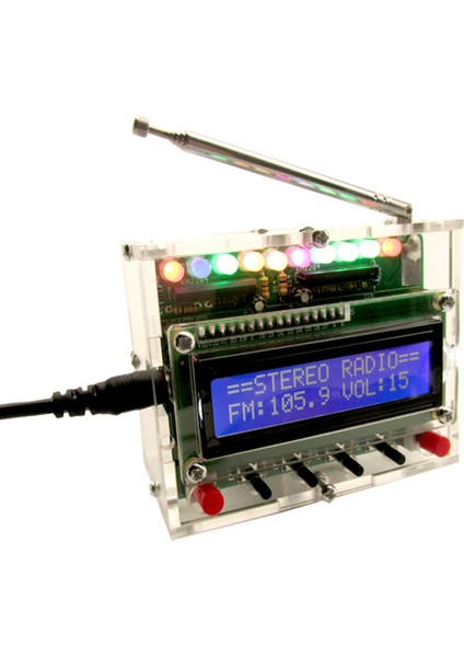 Dıy Dc 5 V Dijital Radyo Kiti Parçaları TDA5807 51 Tek Çipli Fm Dijital Ses Makinesi STC89C52 Çip 87MHZ-108MHZ (Yurt Dışından)