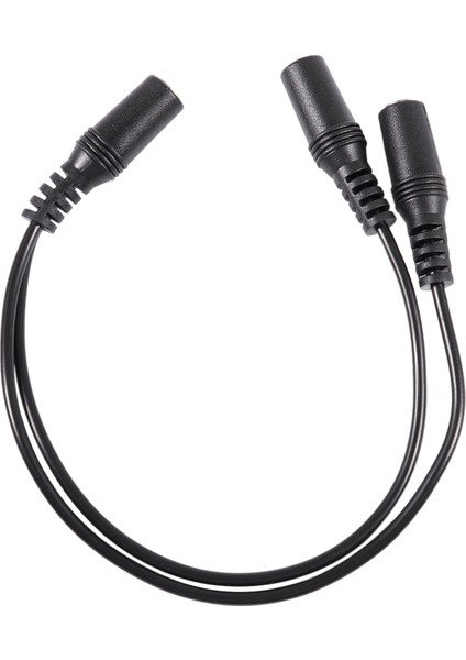 28CM 3.5mm Dişi - Çift Jak Dişi Y Splitter Stereo Ses Kablosu Siyah (Yurt Dışından)