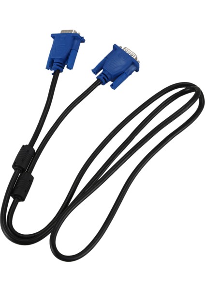 Siyah Mavi VGA 15 Pimli Erkek - Erkek Fiş Kablosu Bilgisayar Monitörü Tel Kablo 1.5m (Yurt Dışından) modelleri