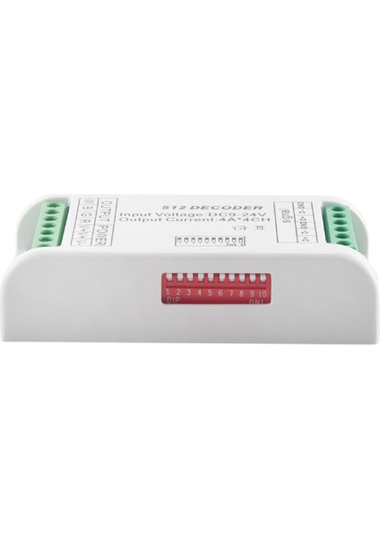 Mini 4 Kanal Dmx Rgbw Dekoder 16A Rgb Rgbw Şerit Denetleyici Dmx 512 Işıklar Için Dimmer Sürücüsü DC9-24V (Yurt Dışından)