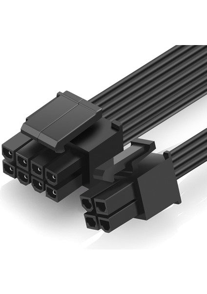 Cpu 8 Pin Dişi - Cpu Atx 8pin + Atx 4 Pin Erkek Güç Kaynağı Dönüştürücü Adaptör Uzatma Kablosu (Yurt Dışından)