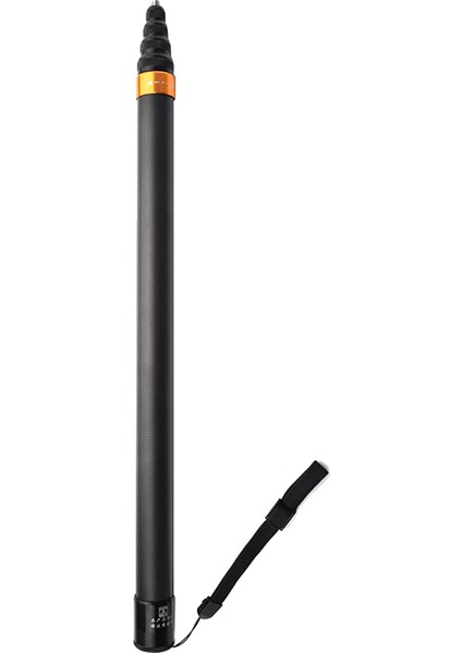 X2 / One / One R Aksiyon Kamerası Aksesuarları Için Karbon Fiber Görünmez Uzatılabilir Sürüm Özçekim Çubuğu (Yurt Dışından)