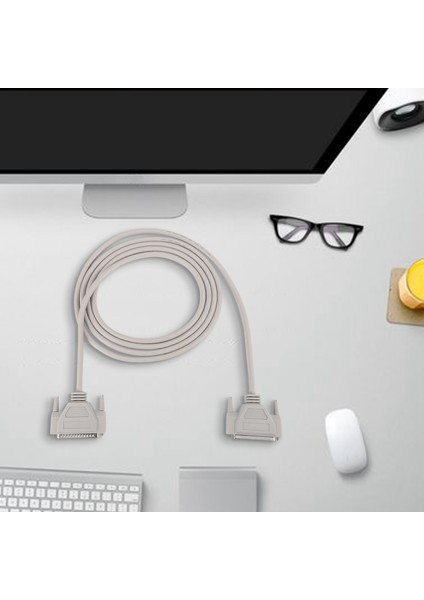 Metre 37 Pin Erkek - Dişi DB37 Uzatma Kablosu Gri Beyaz (Yurt Dışından) modelleri