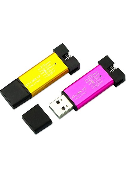 St Link V2 Mini Stm8 STM32 Simülatörü Indirme Programcısı Kapak Kablosu ile Programlama (Rastgele Renk) (Yurt Dışından) modelleri