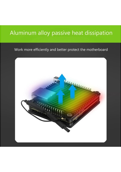 Zero 2 Için Alüminyum Kasa Geliştirme Kurulu Koruma Soğutma Kabuğu Metal Koruyucu Pasif Soğutma Muhafazası (Yurt Dışından) modelleri