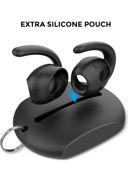 3 Nesil Kulak Tutucu Için 3 Çift Spor Kulak Kancaları Anti Yumuşak Silikon Kulak Kavrama Tutucu Kapakları-Beyaz (Yurt Dışından) fırsatları