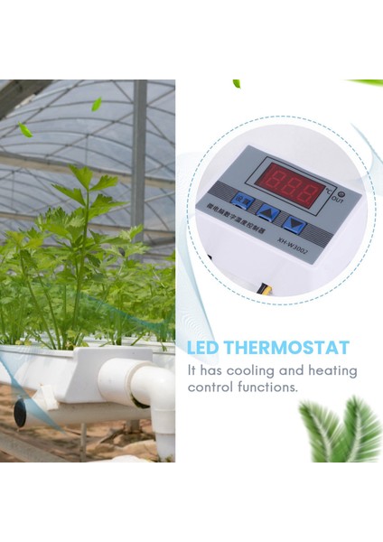 XH-W3002 220V Dijital LED Sıcaklık Kontrol Cihazı 10A Termostat Kontrol Anahtarı Probu Su Geçirmez Sensörlü W3002 (Yurt Dışından) fırsatları