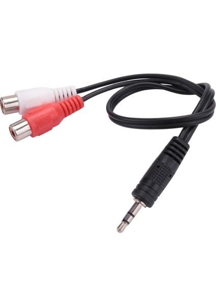 3.5mm Stereo Adaptör Kulaklık Jakı - 2 Rca Jak Adaptörü Ses Kablosu, 3.5mm Erkek - 2x Rca Dişi (Yurt Dışından)