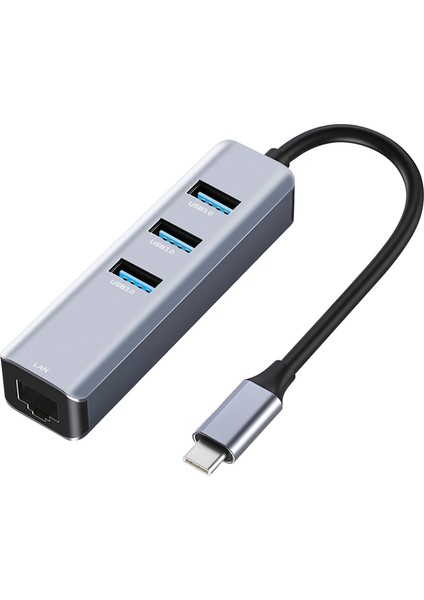 USB C - Ethernet Adaptörü, RJ45 - USB C For 3/type-C Gigabit Ethernet Lan Ağ Adaptörü Pro Için (Yurt Dışından)