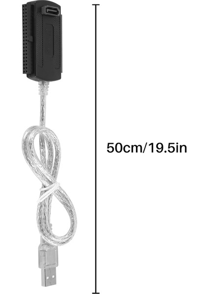 USB 2.03.52.5 Ide Sata Sabit Disk Sürücüsü HDD Dönüştürücü Kablo Adaptörü Siyah (Yurt Dışından)