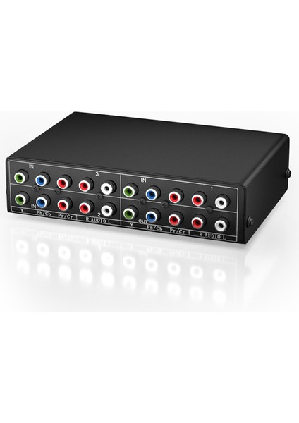 3 Yollu Rgb Komponent Av Anahtarı Video Ses Seçici 3'ü 1 Arada Çıkış Ypbpr Komponent Rgb Switcher Kutusu Tv 360 DVD Için (Yurt Dışından)