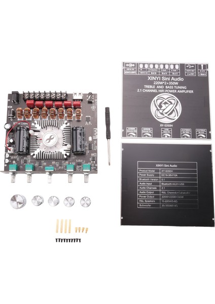 2.1-Kanal TPA3251 Bluetooth Dijital Amplifikatör Modülü Yüksek ve Düşük Tonlu SUBWOOFER,220WX2+350W Amplifikatör Kartı XY-S350H (Yurt Dışından)