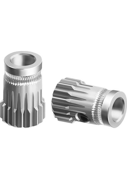 2 Adet Ekstruder Dişliler Mk8 Paslanmaz Çelik Çift Ekstrüzyon Tekerlekler Bowden Dişli 3D Yazıcı Parçası CR10 3 (Yurt Dışından)