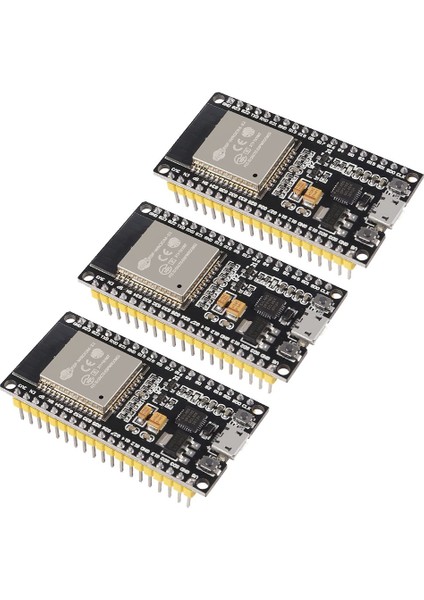 3 Adet Esp-Wroom-32 ESP32 2'si 1 Arada 2.4ghz Çift Modlu Wifi + Ide Için Bluetooth Çift Çekirdekli Mikrodenetleyici Işlemci (Yurt Dışından)