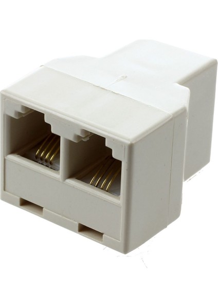 RJ11 4 Pin Dişi 1 Ila 2 Telefon Ayırıcı Konnektör Adaptörü (Yurt Dışından) fiyatları
