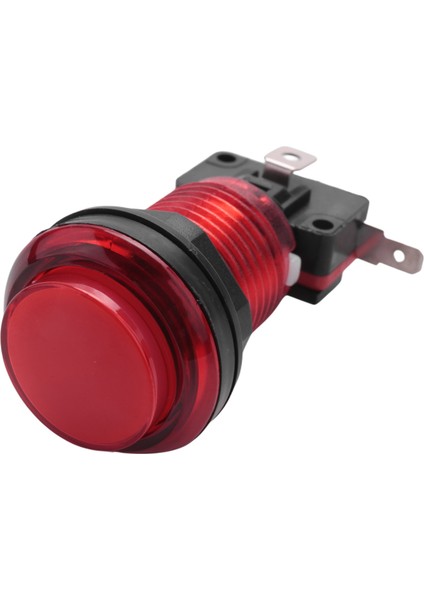 Yuvarlak Aydınlatmalı Aydınlatmalı Arcade Video Oyunu Düğme Anahtarı LED Işık 5V/12V Renk:kırmızı (Yurt Dışından) modelleri